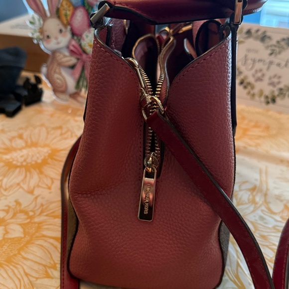 Michael Kors Red and Brown Satchel - Picture 3 of 3